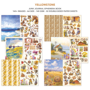 Alternative view of Ciao Bella Ephemera Book Yellowstone A4 32/Pkg