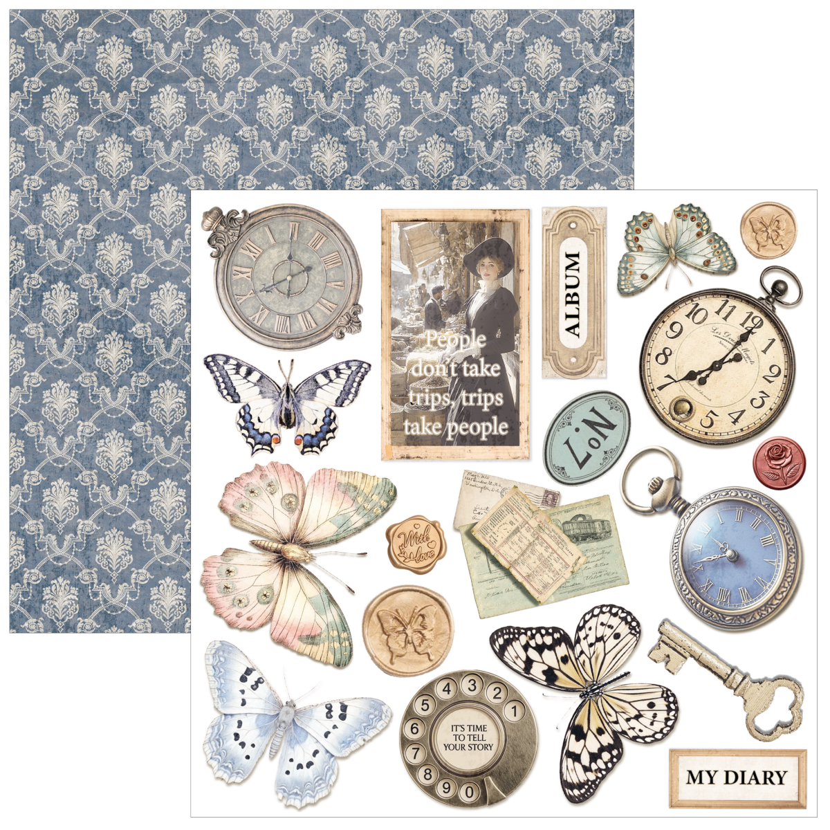 Ciao Bella Eastern Journey Fussy Cut Pad 6"x6" 24/Pkg - Image 2