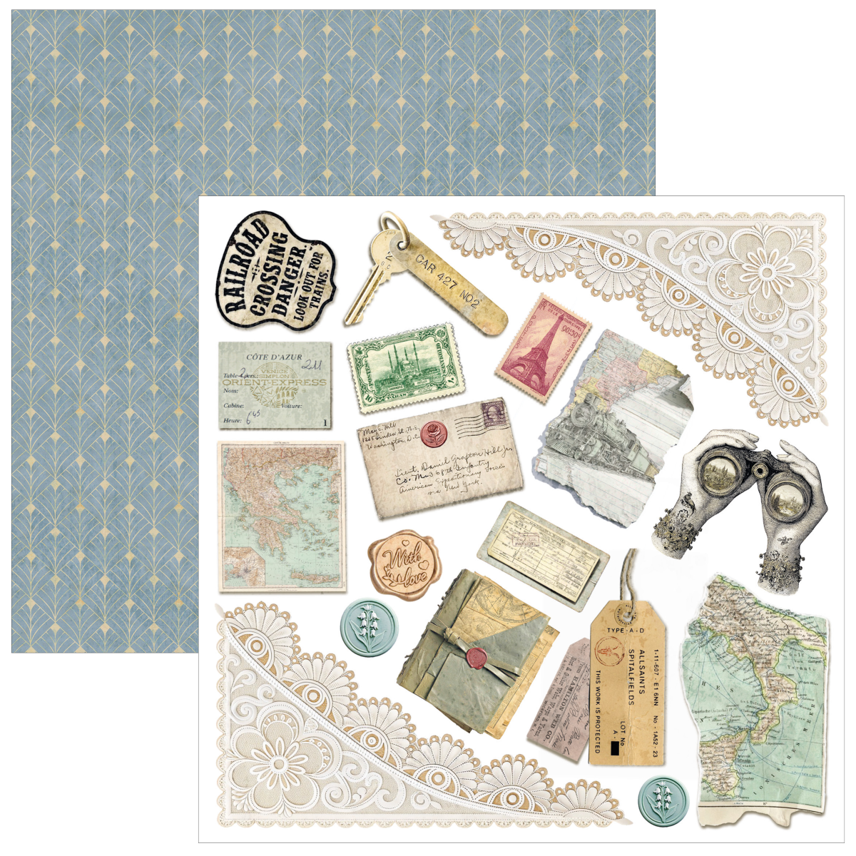 Ciao Bella Eastern Journey Fussy Cut Pad 6"x6" 24/Pkg - Image 3