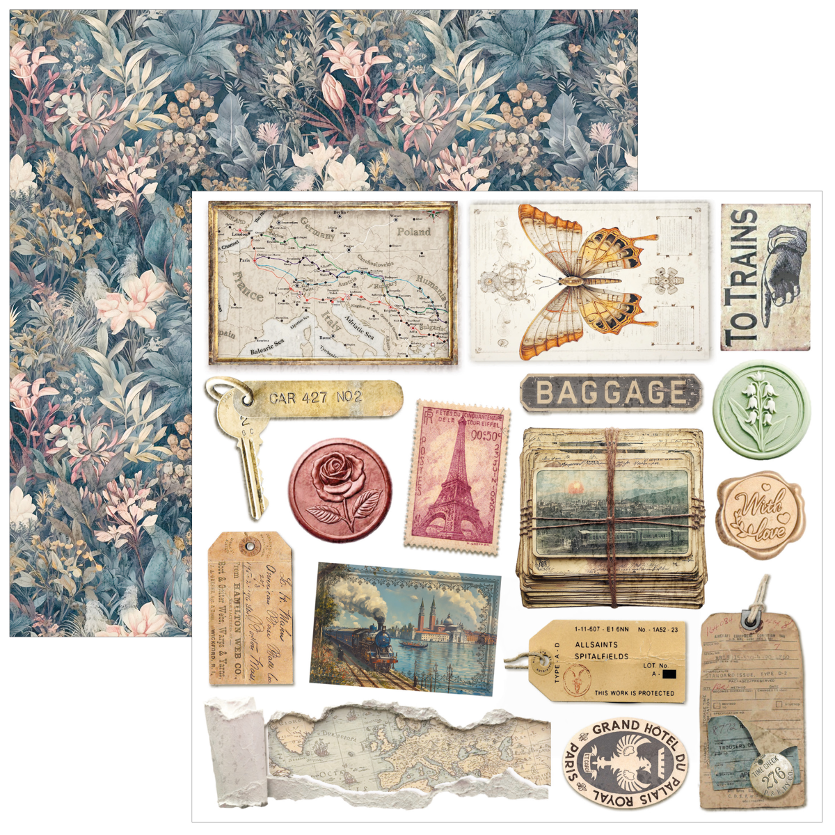 Ciao Bella Eastern Journey Fussy Cut Pad 6"x6" 24/Pkg - Image 4