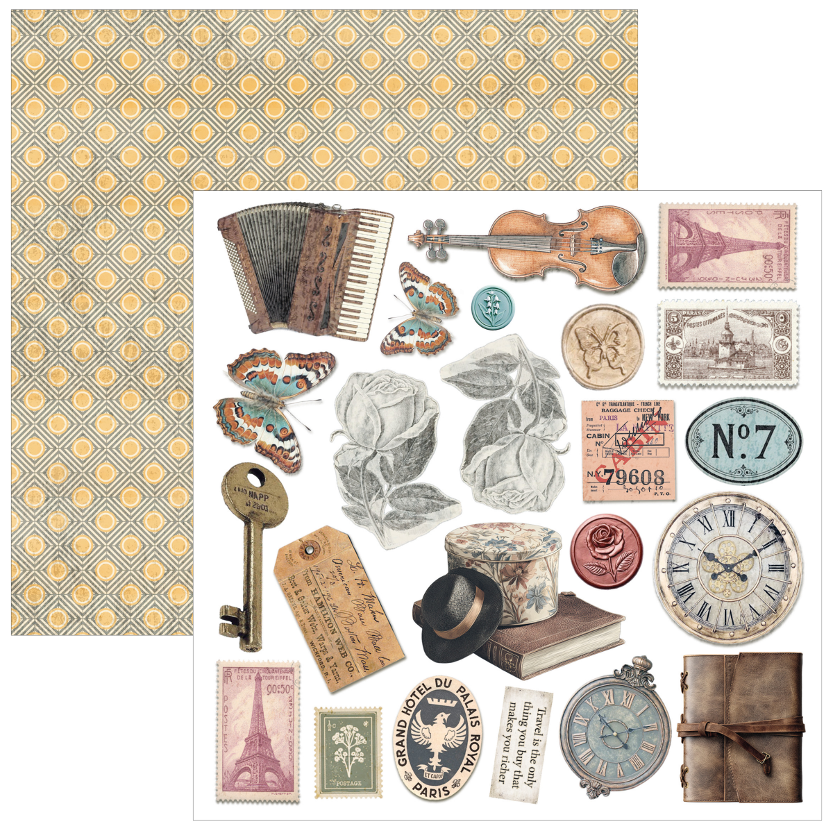 Ciao Bella Eastern Journey Fussy Cut Pad 6"x6" 24/Pkg - Image 5