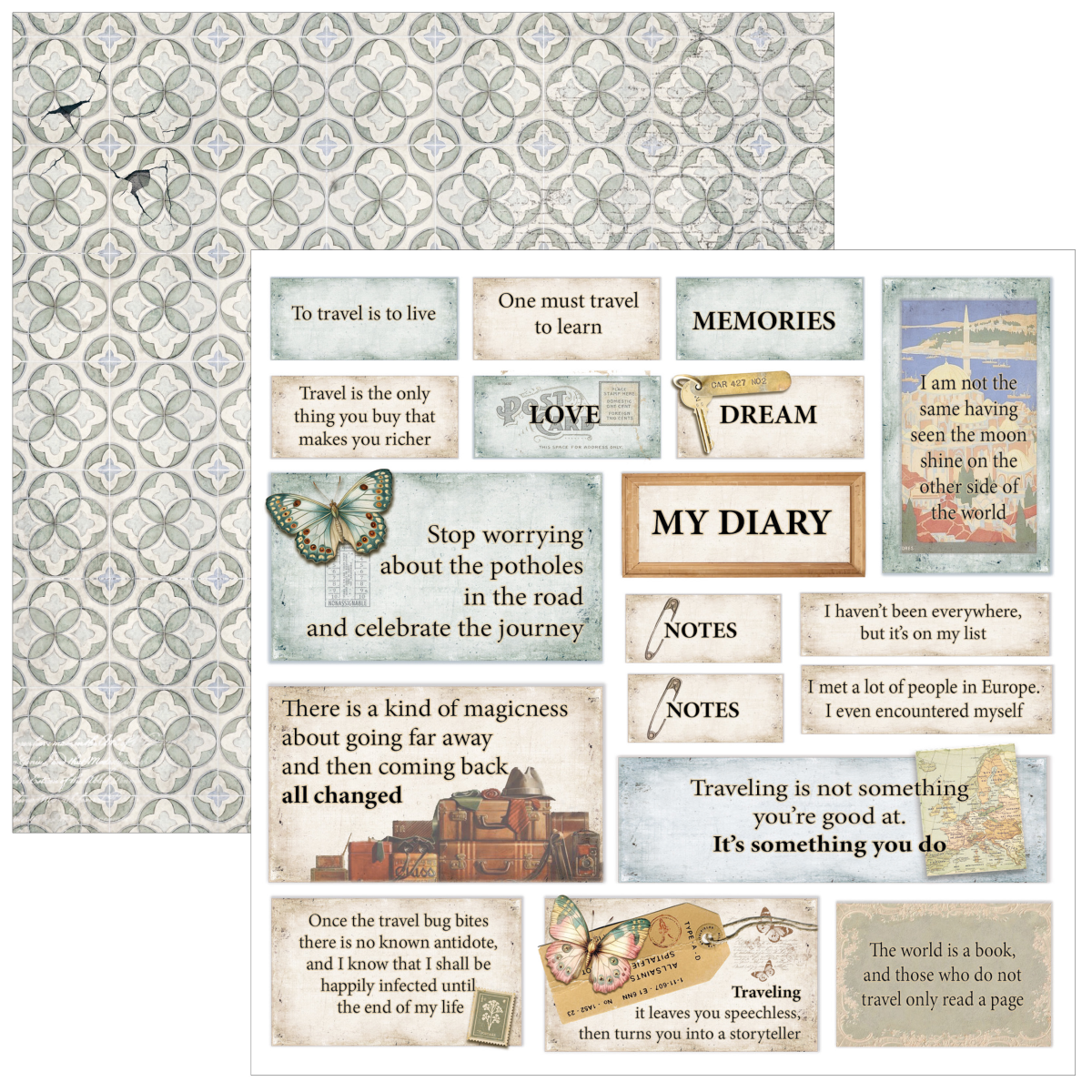 Ciao Bella Eastern Journey Fussy Cut Pad 6"x6" 24/Pkg - Image 8
