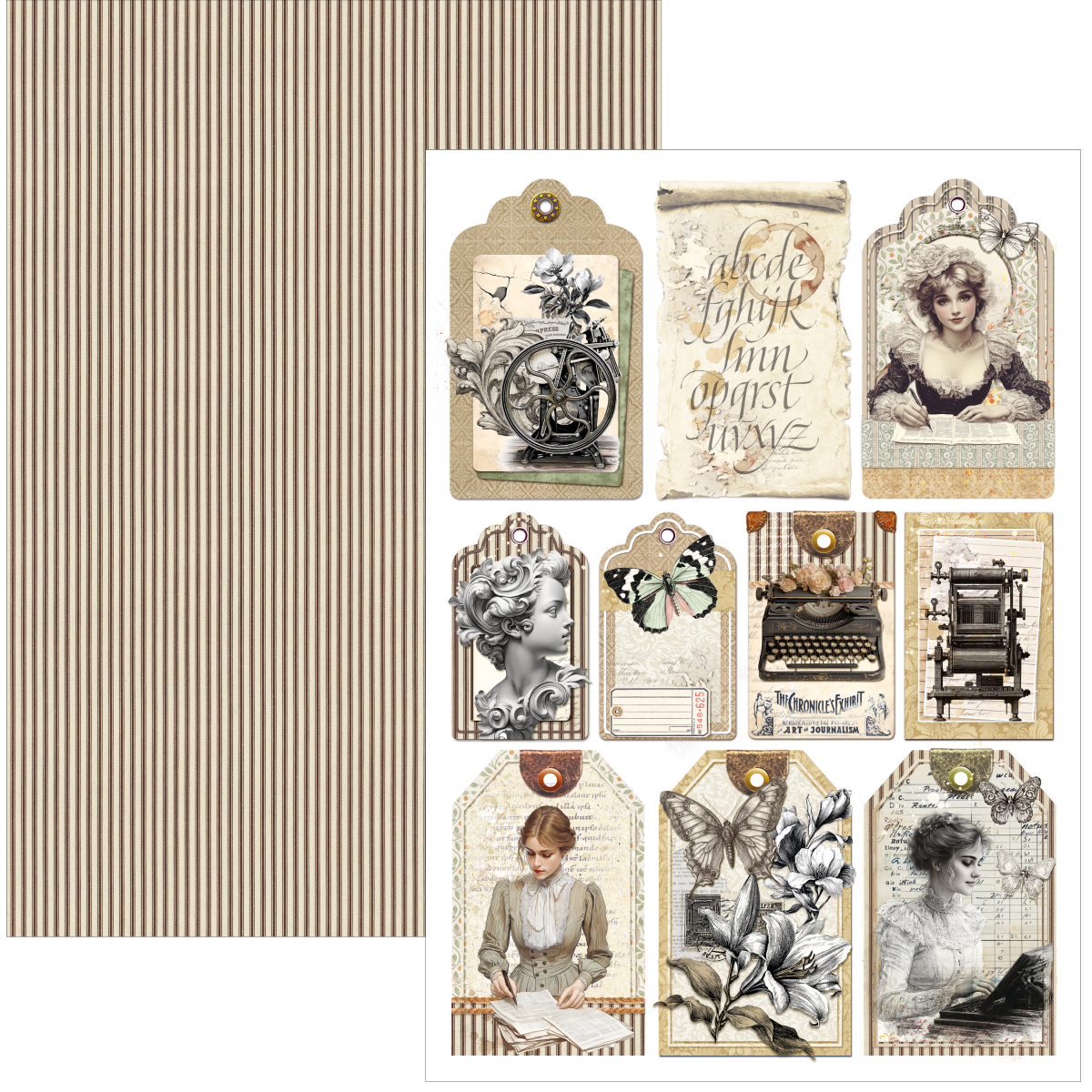 Ciao Bella Typographic Creative Pad A4 9/Pkg - Image 4
