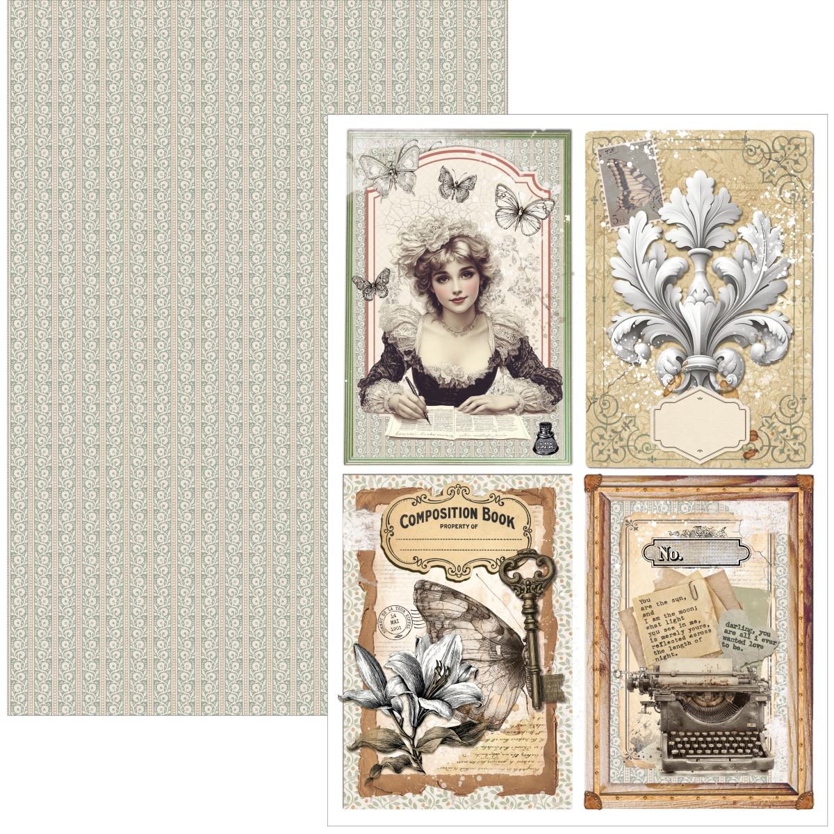 Ciao Bella Typographic Creative Pad A4 9/Pkg - Image 5