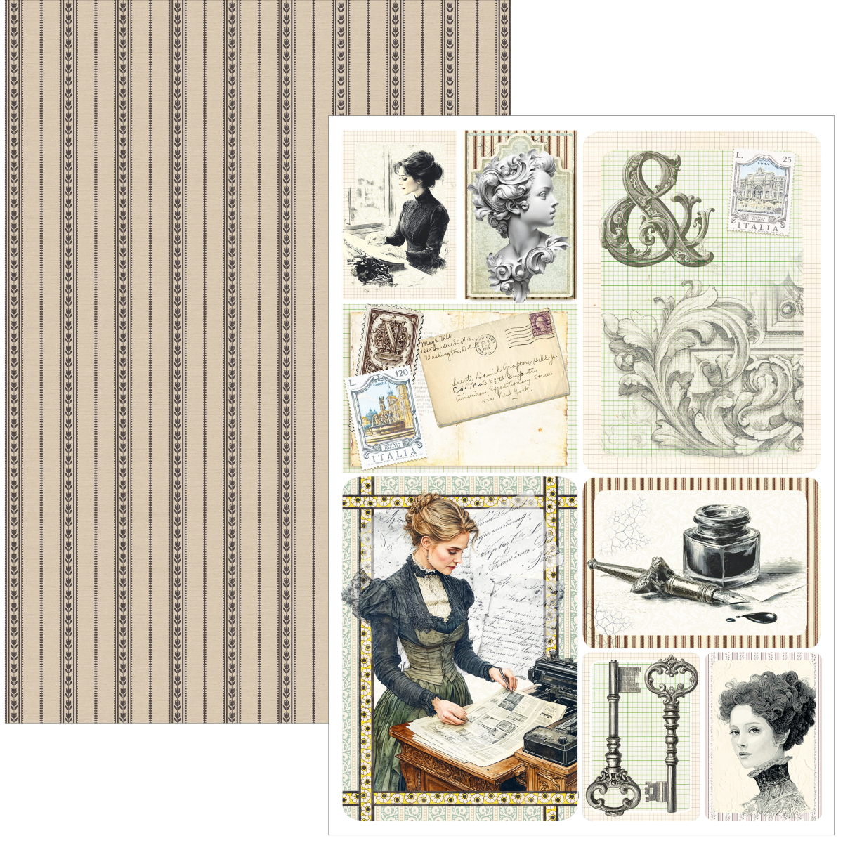 Ciao Bella Typographic Creative Pad A4 9/Pkg - Image 6