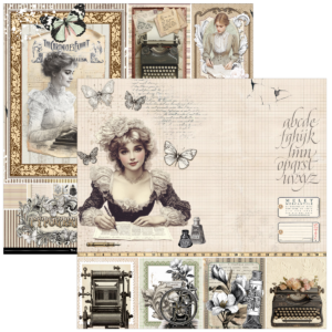 Alternative view of Ciao Bella Typographic Paper Pad 12"x12" 12/Pkg