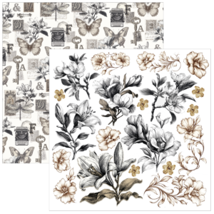 Alternative view of Ciao Bella Typographic Fussy Cut Pad 6"x6" 24/Pkg