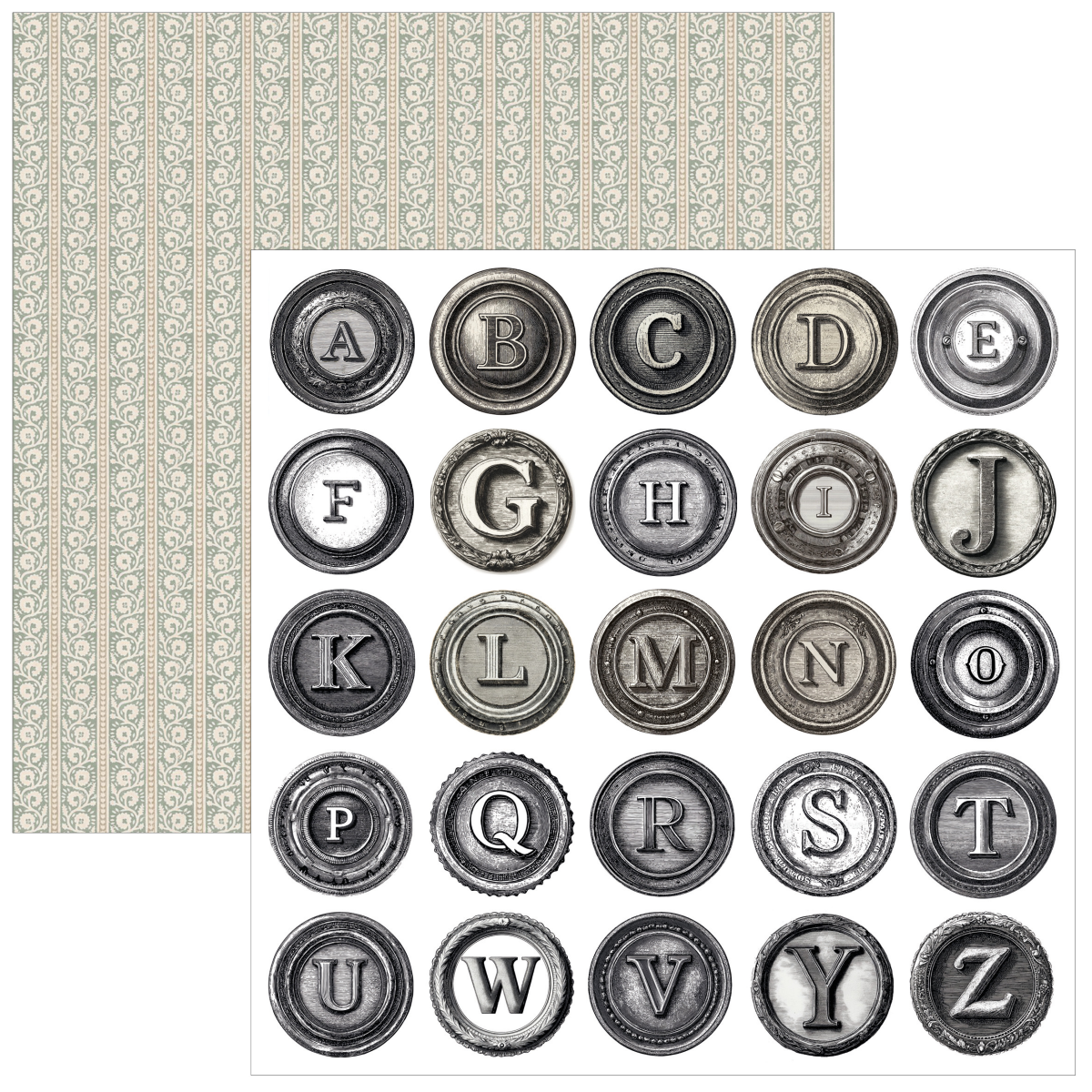 Ciao Bella Typographic Fussy Cut Pad 6"x6" 24/Pkg - Image 6