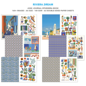 Alternative view of Ciao Bella Ephemera Book Riviera Dream A4 32/Pkg