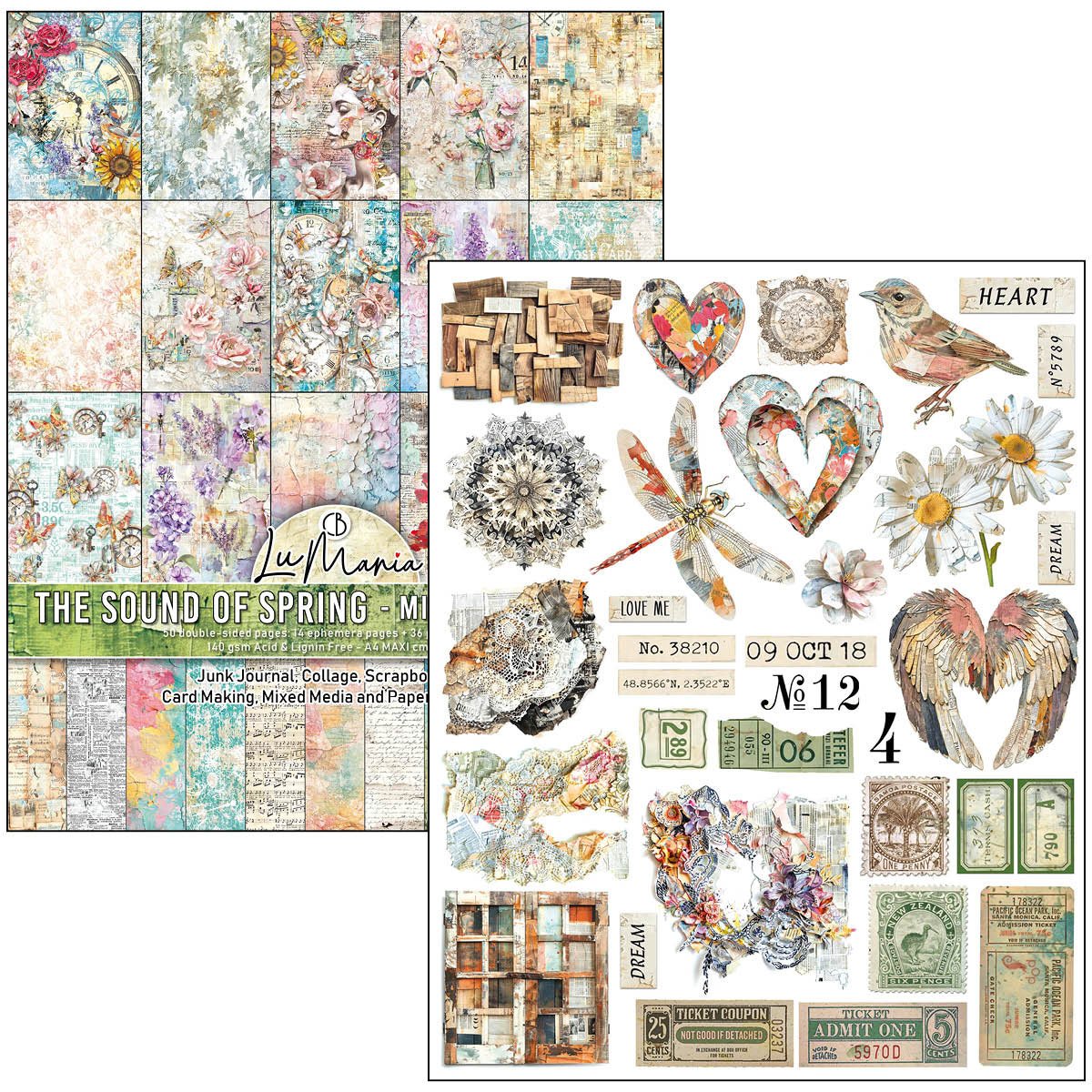 Ciao Bella Mixed Media Book Sound of Spring - Image 2