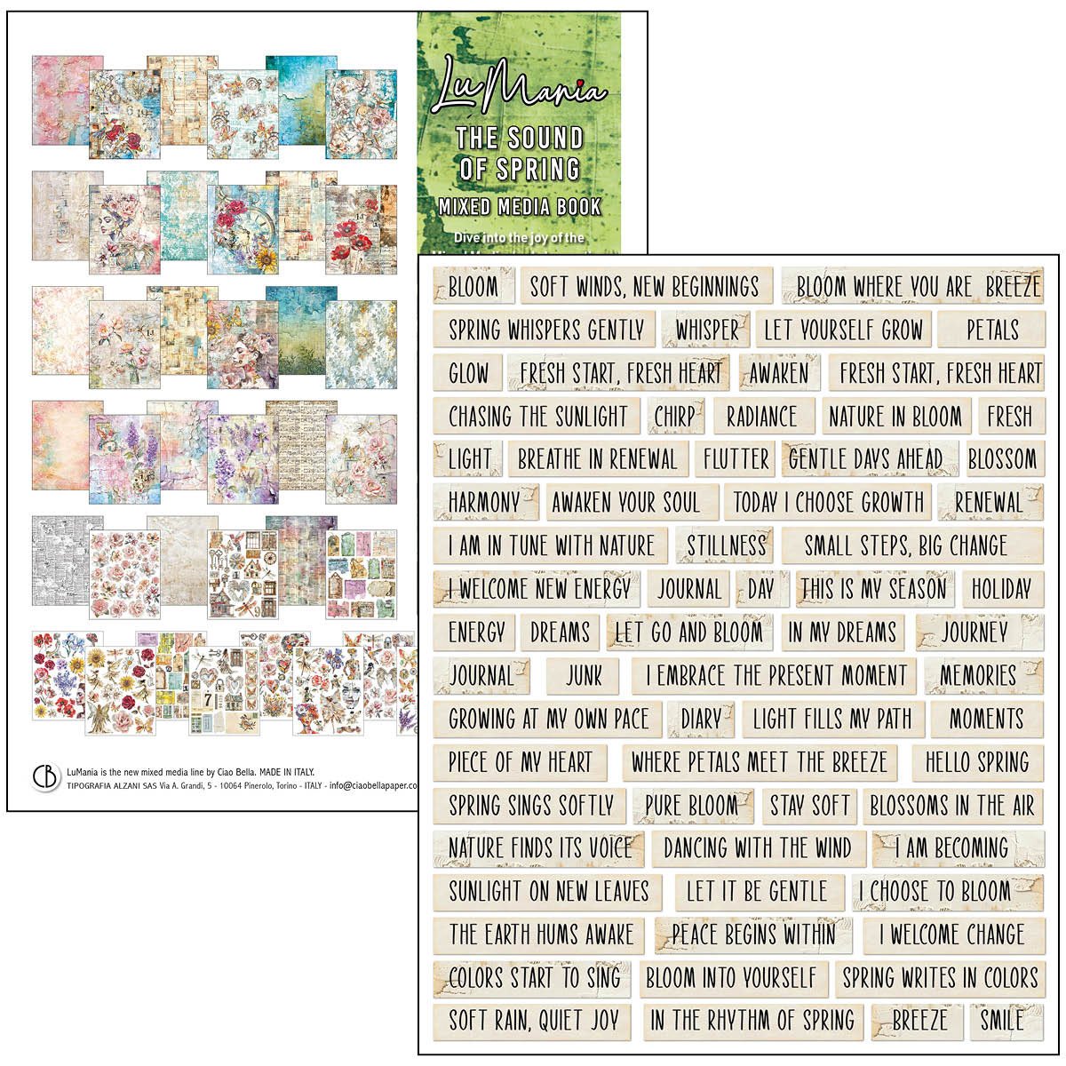 Ciao Bella Mixed Media Book Sound of Spring - Image 27