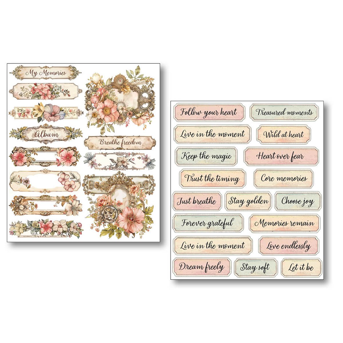 Ciao Bella Art Stickers - Lost in Time Pack of 10 - Image 2