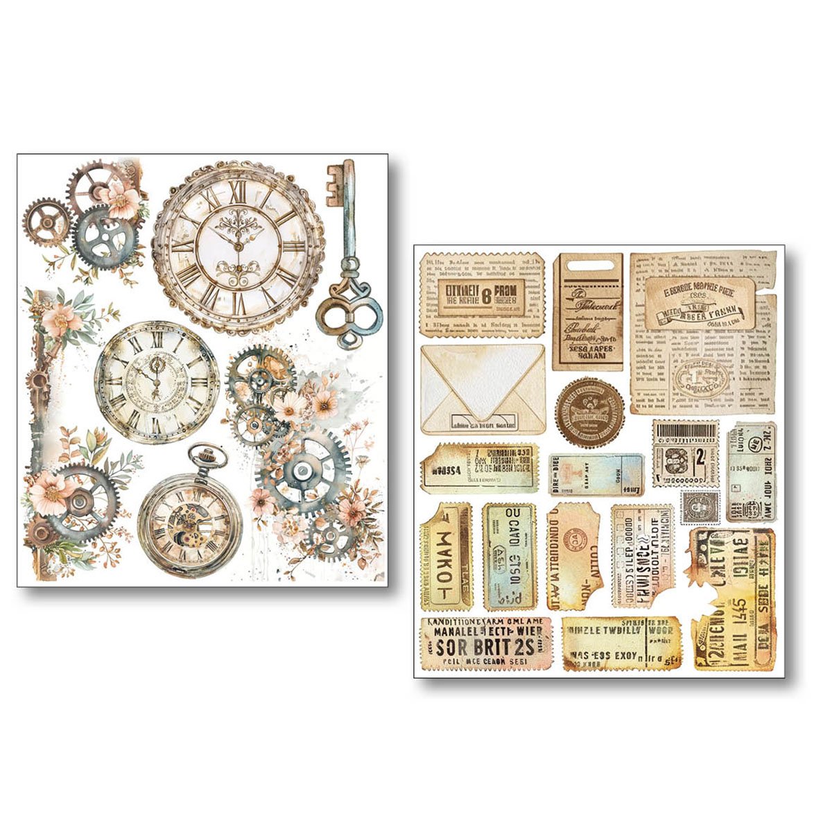 Ciao Bella Art Stickers - Lost in Time Pack of 10 - Image 4