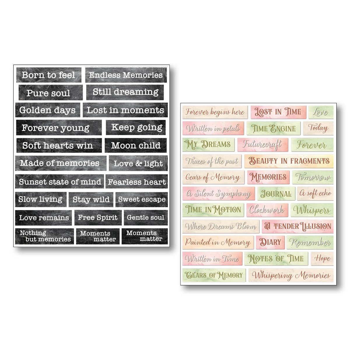 Ciao Bella Art Stickers - Lost in Time Pack of 10 - Image 5