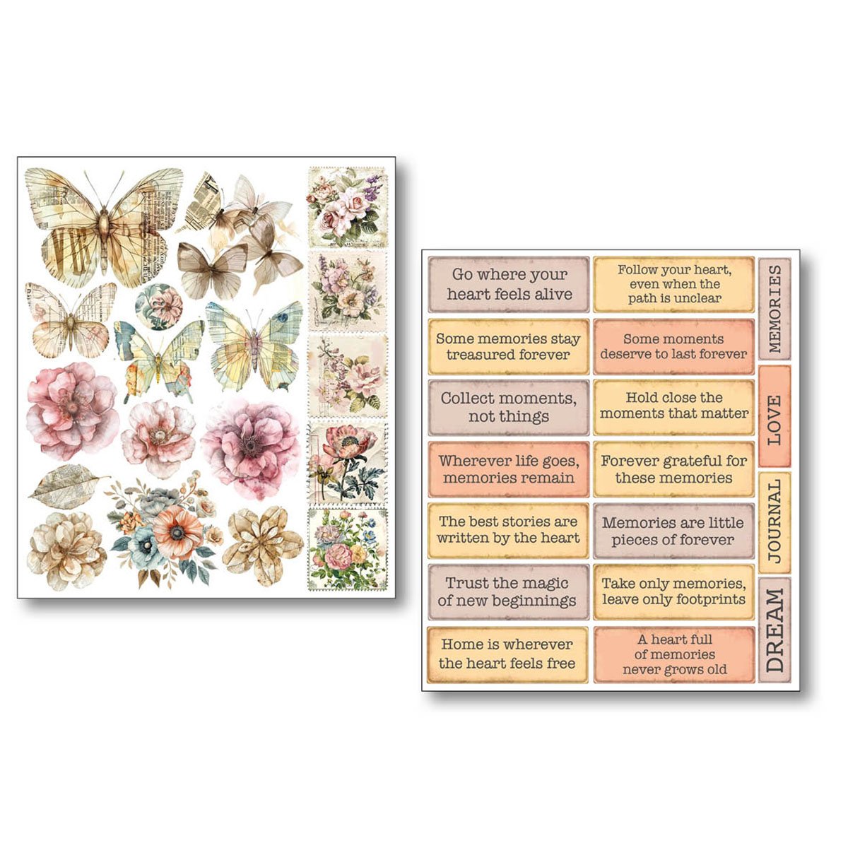 Ciao Bella Art Stickers - Lost in Time Pack of 10 - Image 6