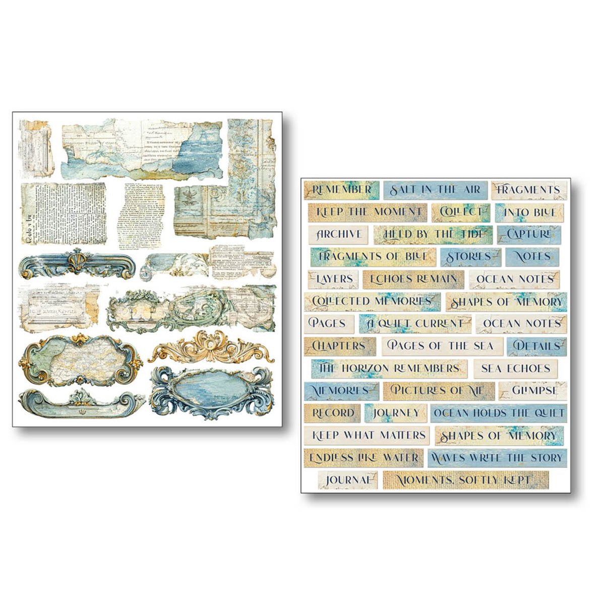 Ciao Bella Art Stickers - Edge of the Ocean Pack of 10 - Image 4