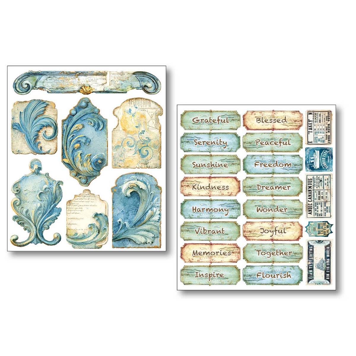 Ciao Bella Art Stickers - Edge of the Ocean Pack of 10 - Image 6