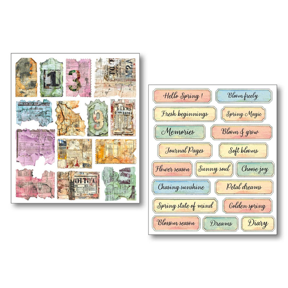 Ciao Bella Art Stickers - Sound of Spring Pack of 10 - Image 3