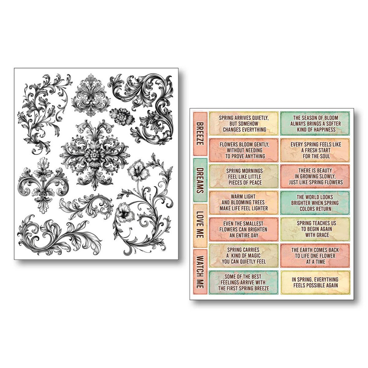 Ciao Bella Art Stickers - Sound of Spring Pack of 10 - Image 5