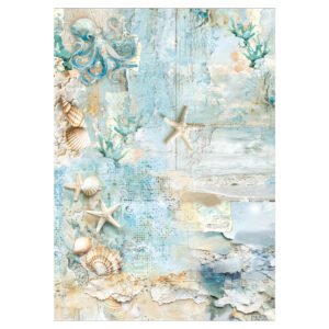 Alternative view of Ciao Bella Edge of the Ocean A3 Rice Paper 3/pk