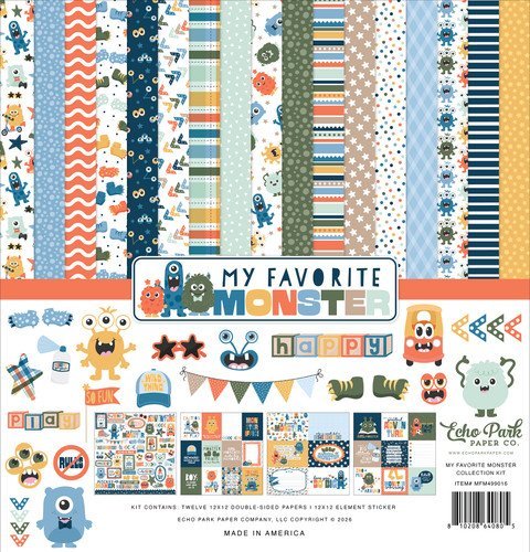 Echo Park My Favourite Monster Collection Kit