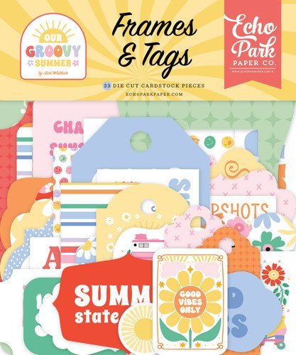 Echo Park Our Groovy Summer Frames & Tags