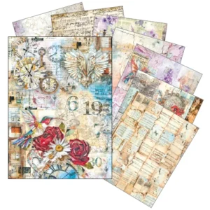 Ciao Bella Sound of Spring Rice Paper A5 MIXED 8/Pkg
