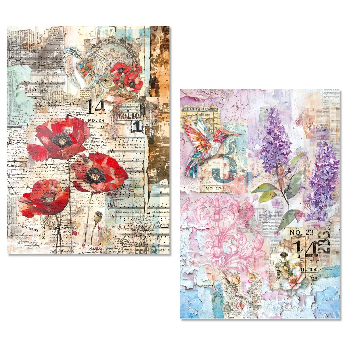 Ciao Bella Sound of Spring Rice Paper A5 MIXED 8/Pkg - Image 3