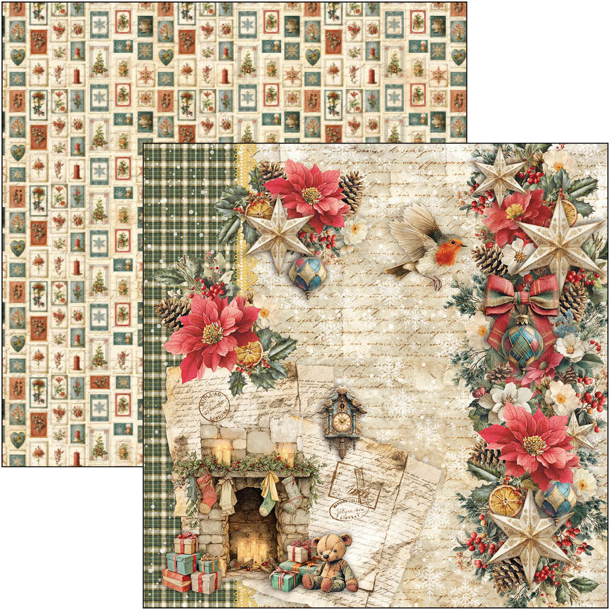 Merry & Bright Paper Pad 12"x12" 12/Pkg - Image 3