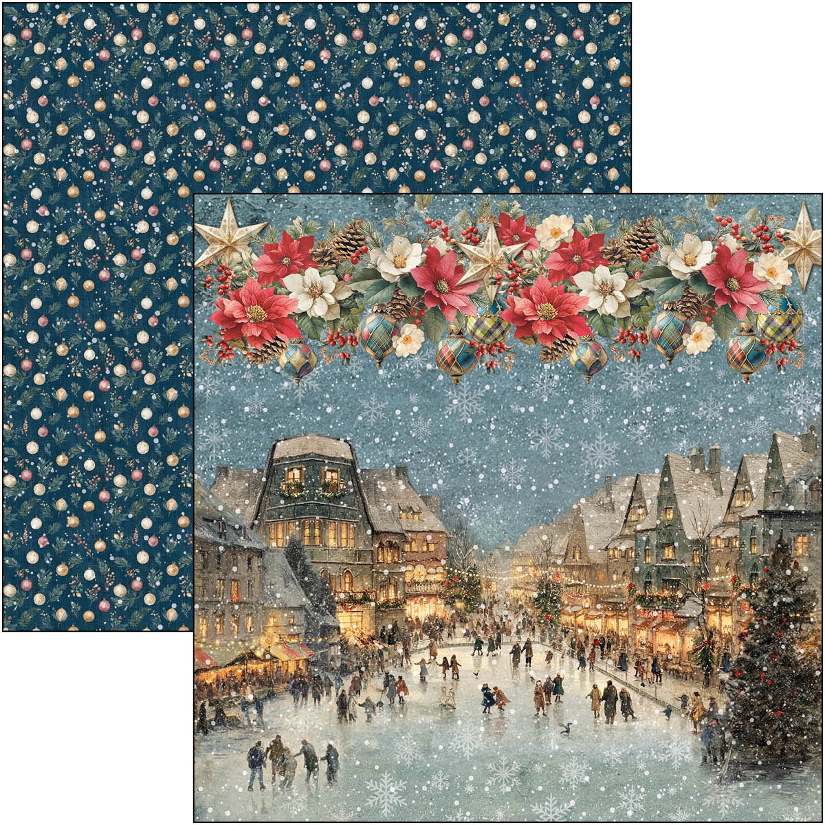 Merry & Bright Paper Pad 12"x12" 12/Pkg - Image 5