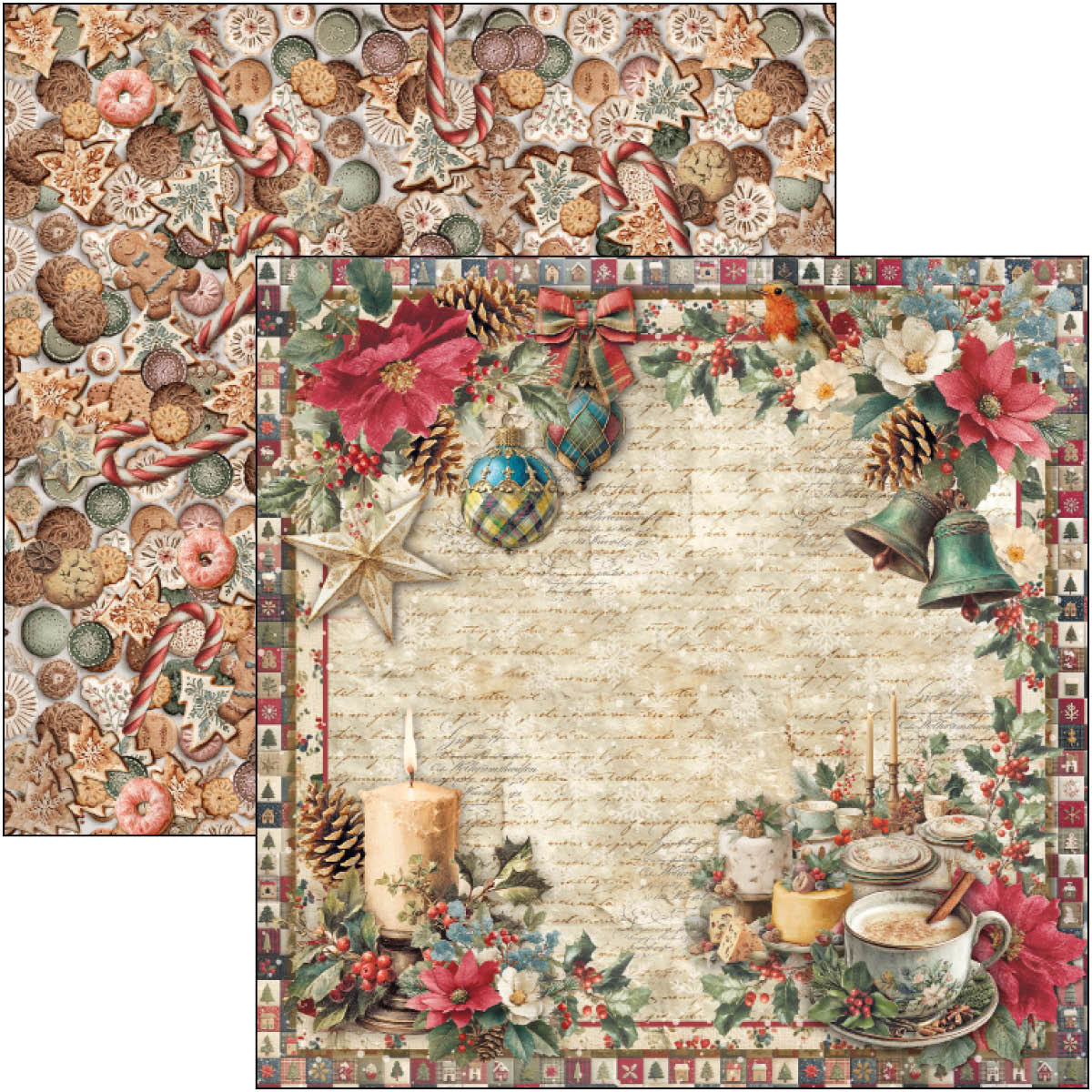 Merry & Bright Paper Pad 12"x12" 12/Pkg - Image 6