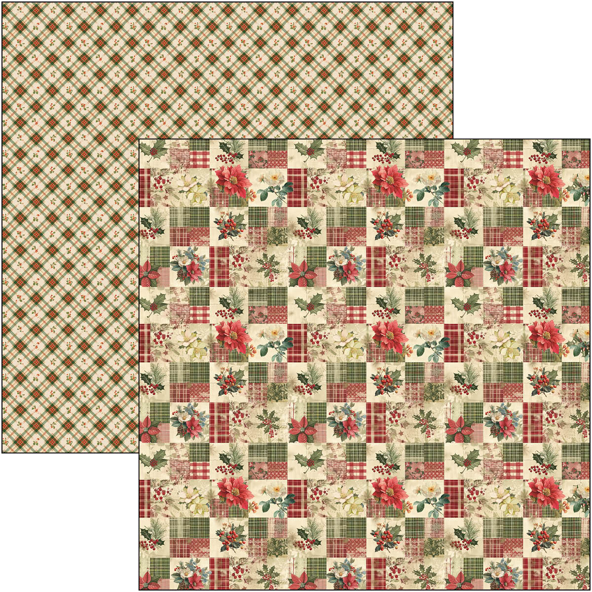 Merry & Bright Paper Pad 12"x12" 12/Pkg - Image 11