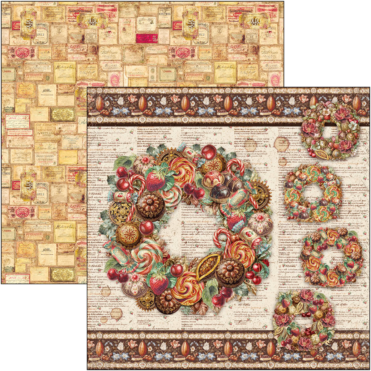 Chocolate Wanderlust Patterns Pad 12"x12" 8/Pkg - Image 3