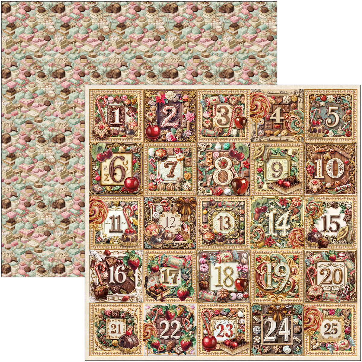 Chocolate Wanderlust Patterns Pad 12"x12" 8/Pkg - Image 4