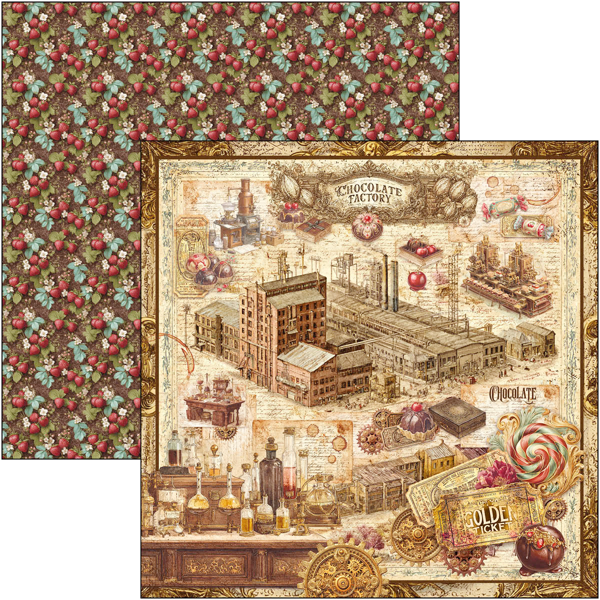 Chocolate Wanderlust Patterns Pad 12"x12" 8/Pkg - Image 8