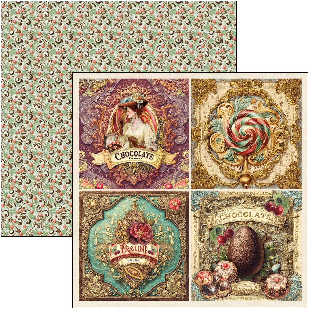 Chocolate Wanderlust Paper Pad 8"x8" 12/Pkg - Image 3