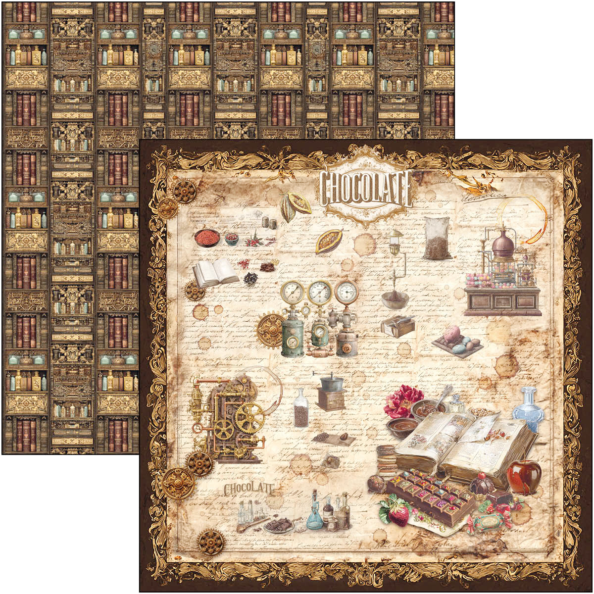 Chocolate Wanderlust Paper Pad 8"x8" 12/Pkg - Image 5