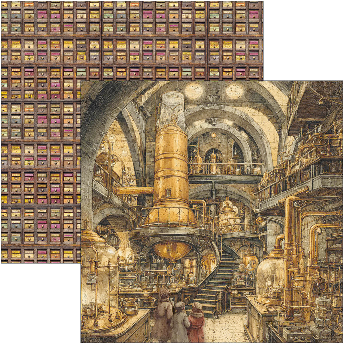 Chocolate Wanderlust Paper Pad 8"x8" 12/Pkg - Image 6