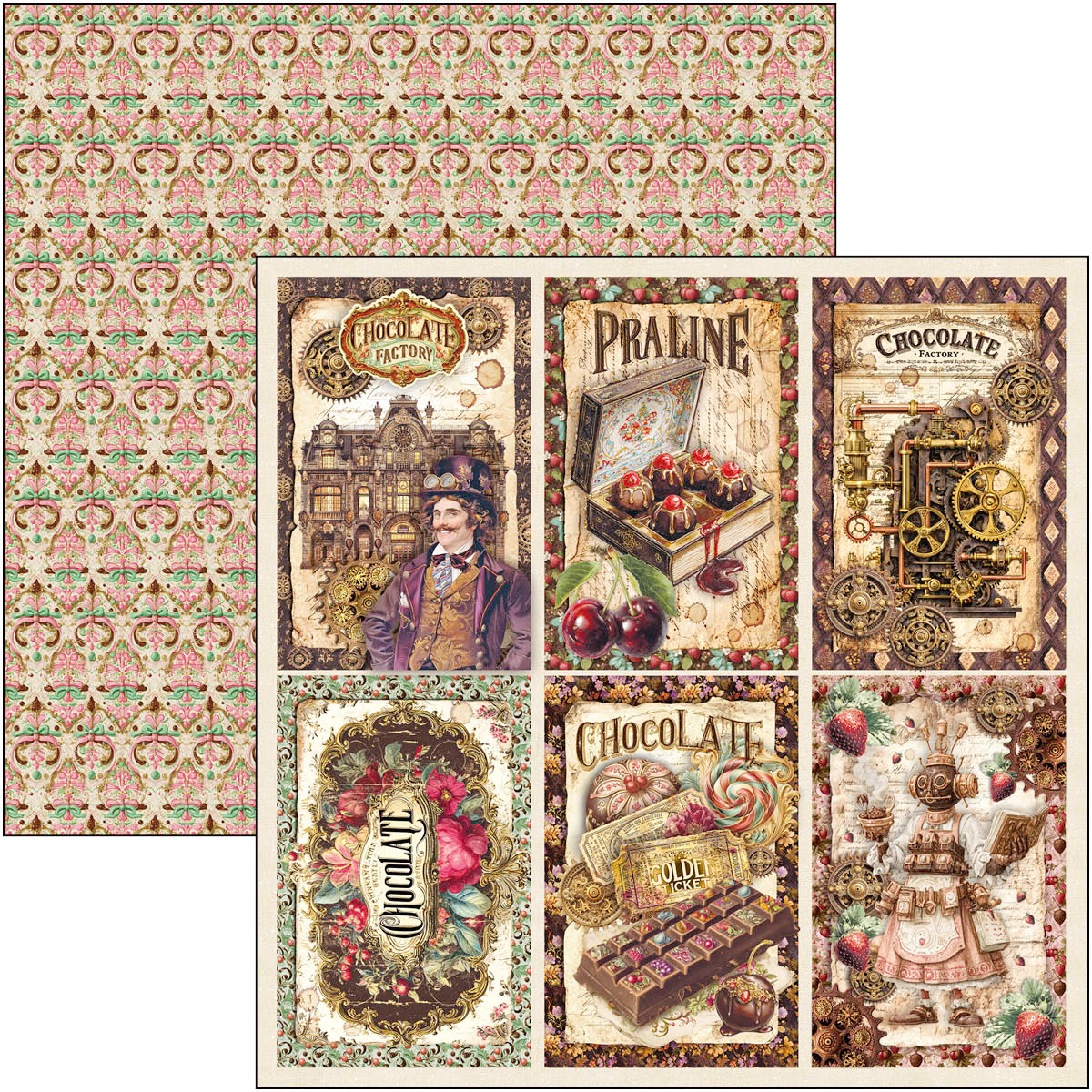Chocolate Wanderlust Paper Pad 8"x8" 12/Pkg - Image 7
