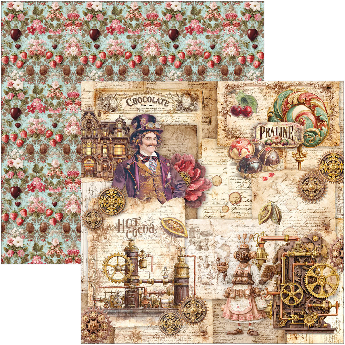Chocolate Wanderlust Paper Pad 8"x8" 12/Pkg - Image 13