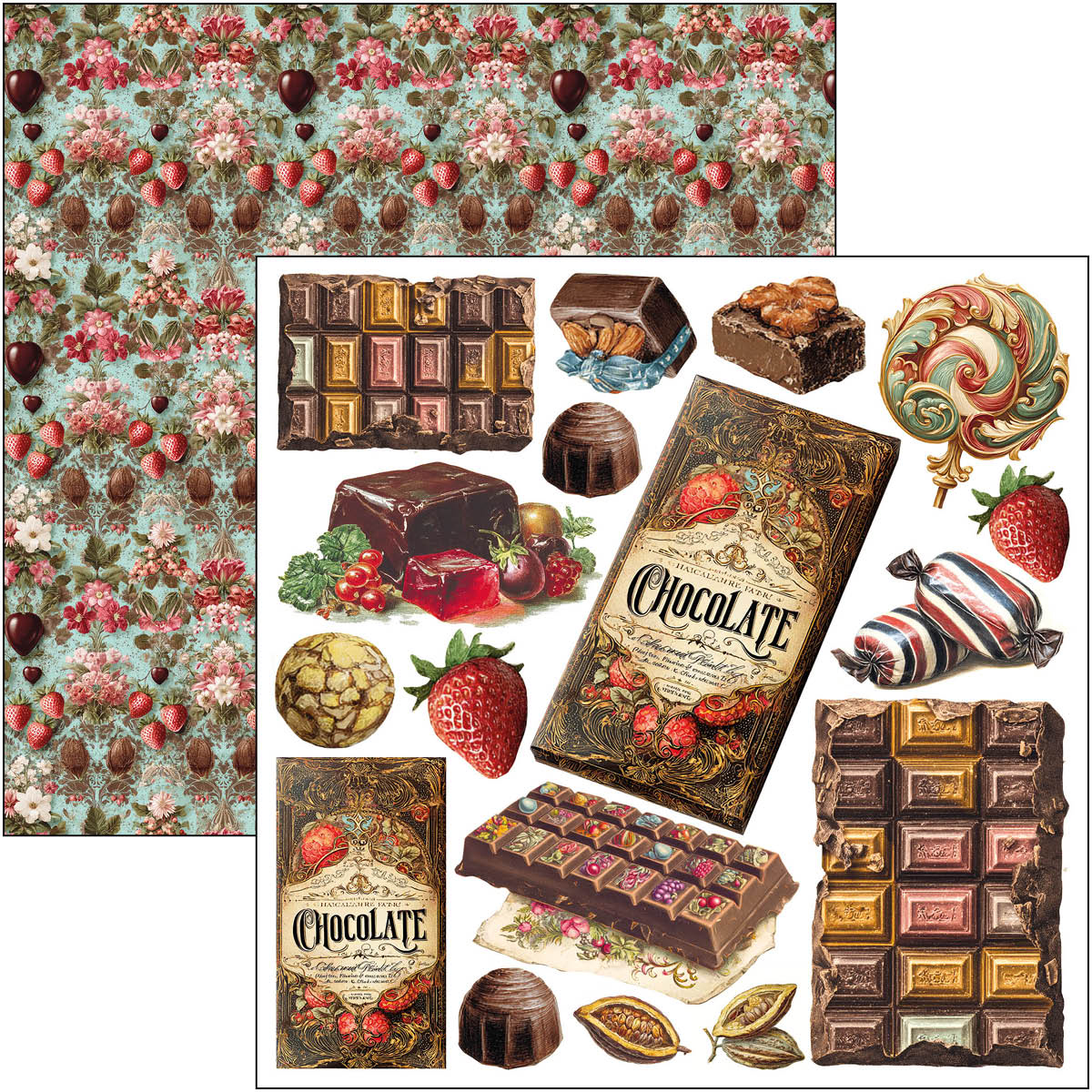 Chocolate Wanderlust Fussy Cut Pad 6"x6" 24/Pkg - Image 3