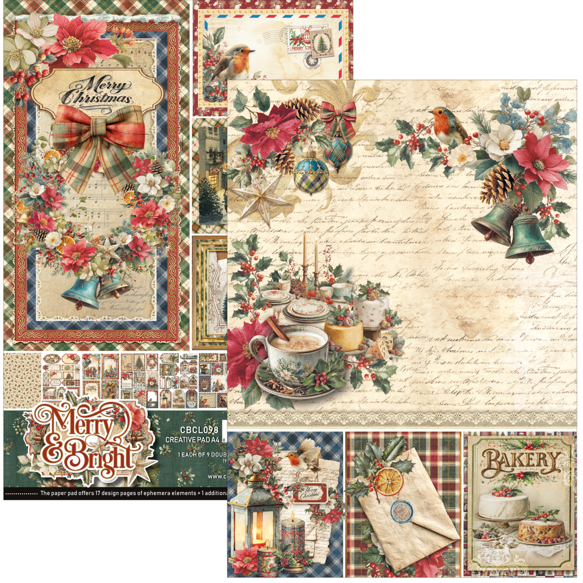 Alternative view of Merry & Bright Creative Pad A4 9/Pkg