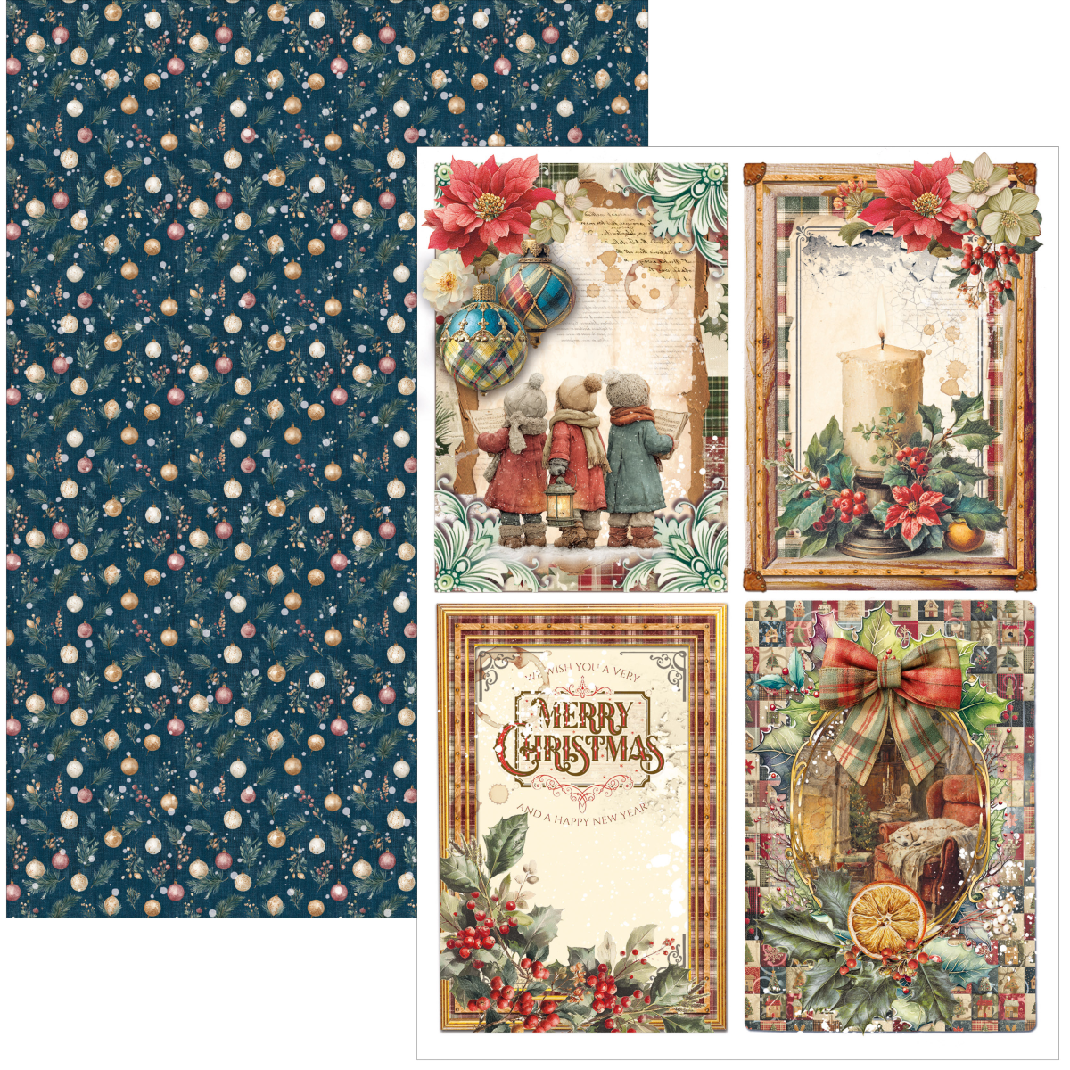 Merry & Bright Creative Pad A4 9/Pkg - Image 4