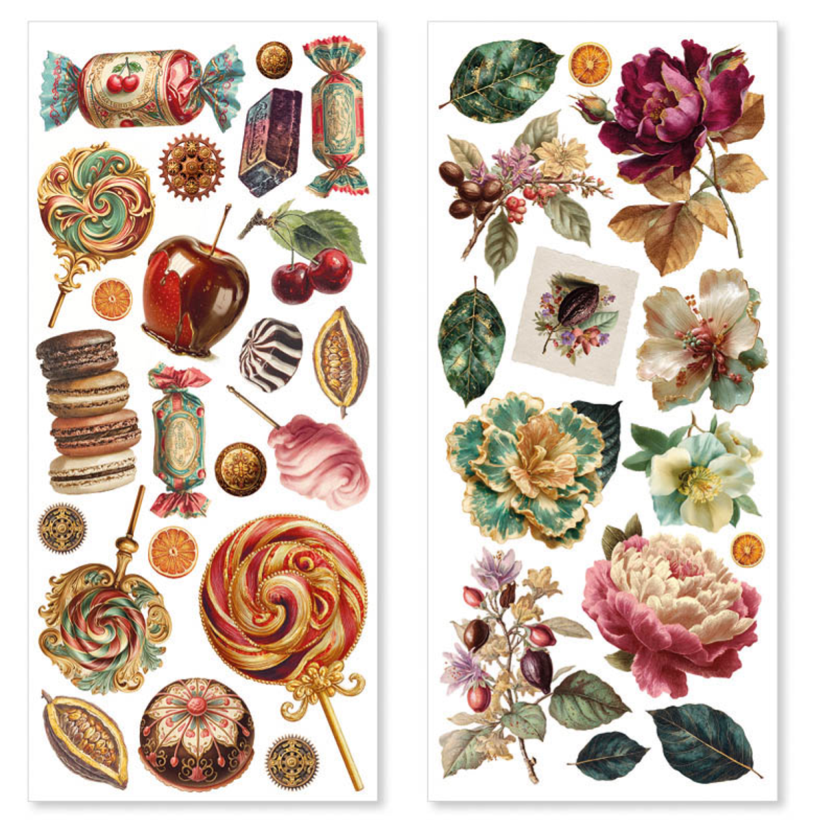 Alternative view of Chocolate Wanderlust Art Stickers transparent adhesive sheets 5/Pkg