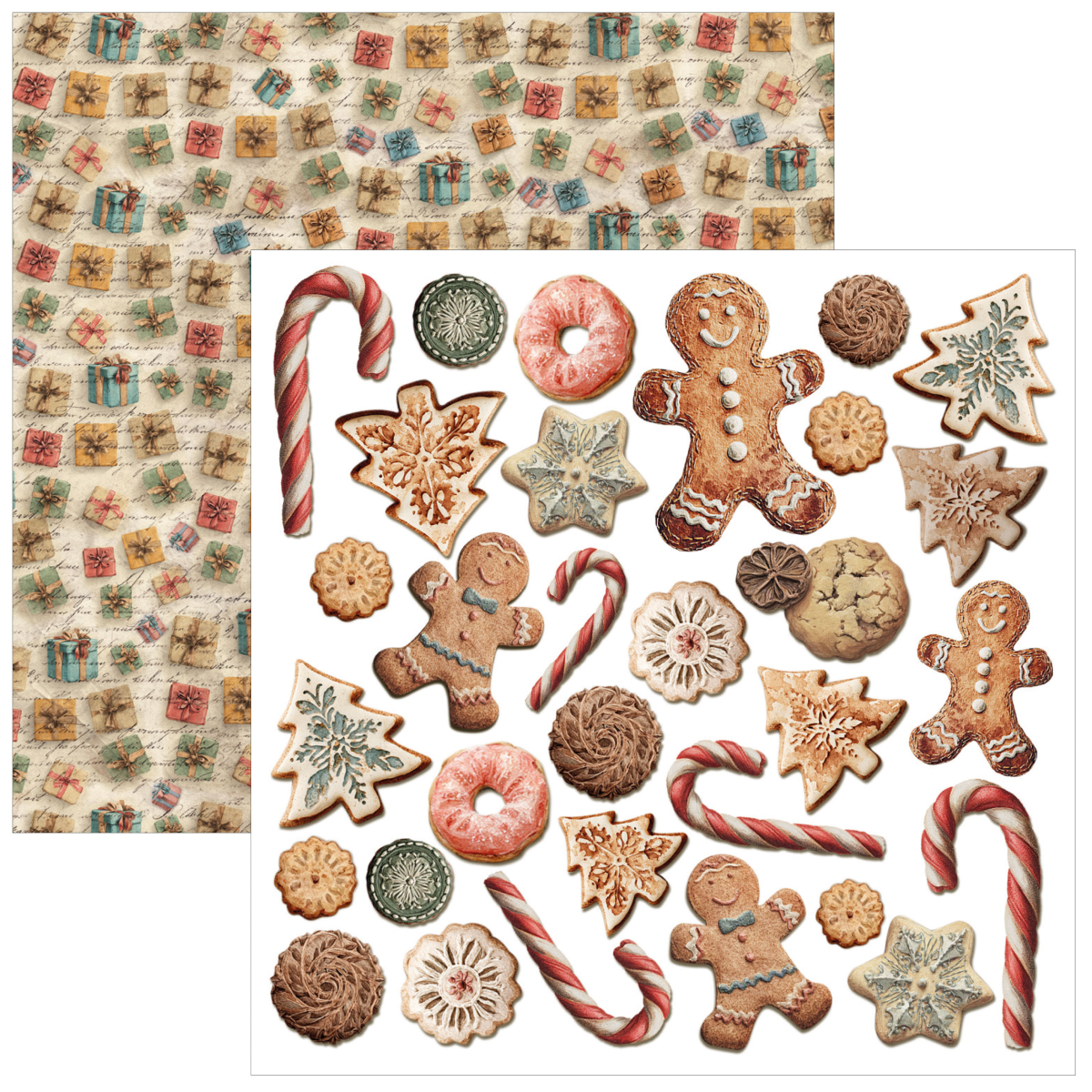 Alternative view of Merry & Bright Fussy Cut Pad 6"x6" 24/Pkg