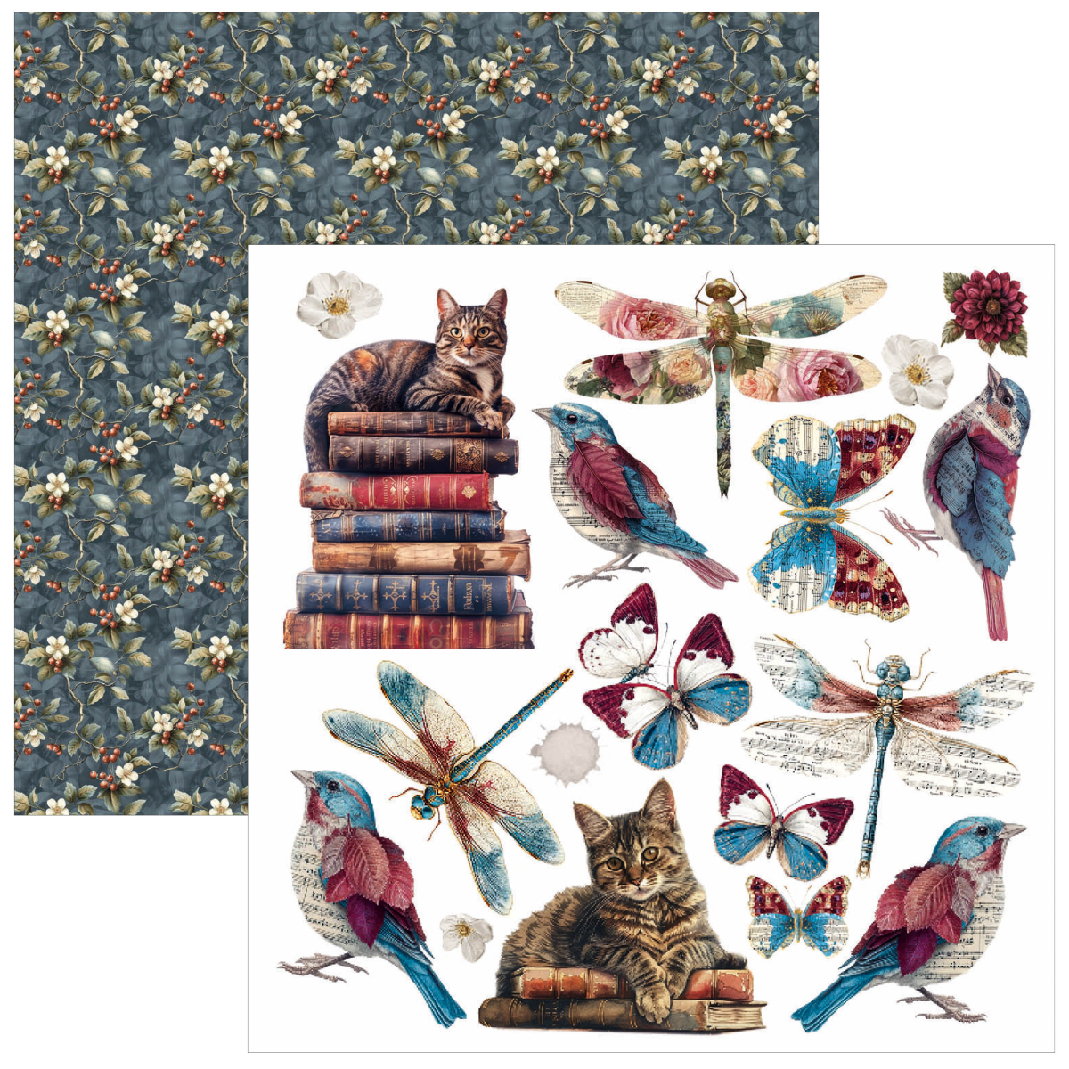 Bohemian Burgundy Fussy Cut Pad 6"x6" 24/Pkg - Image 5