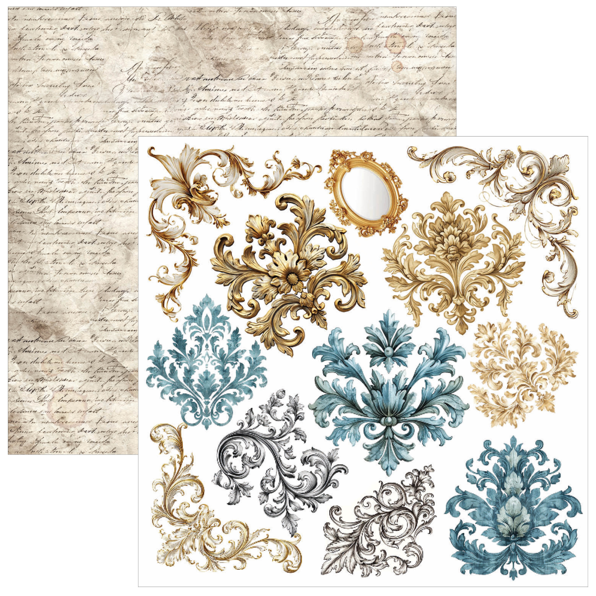 Bohemian Burgundy Fussy Cut Pad 6"x6" 24/Pkg - Image 7