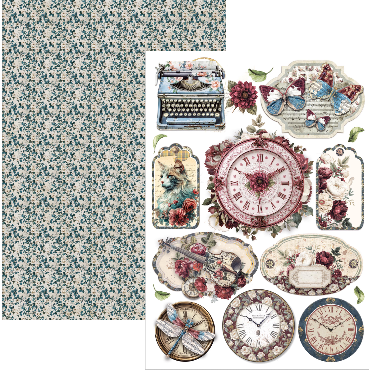 Bohemian Burgundy Creative Pad A4 9/Pkg - Image 8