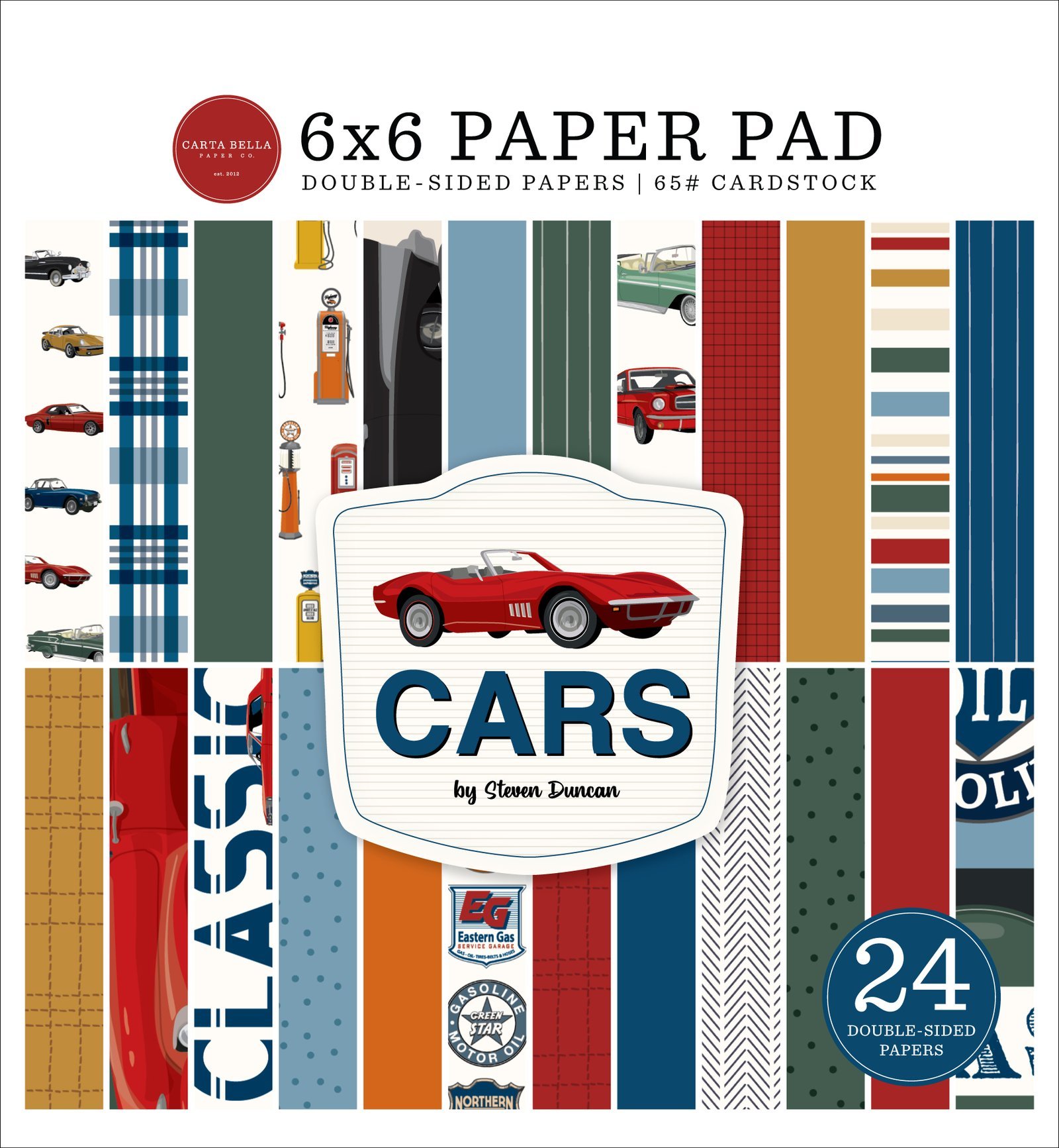 Cars 6x6 Paper Pad