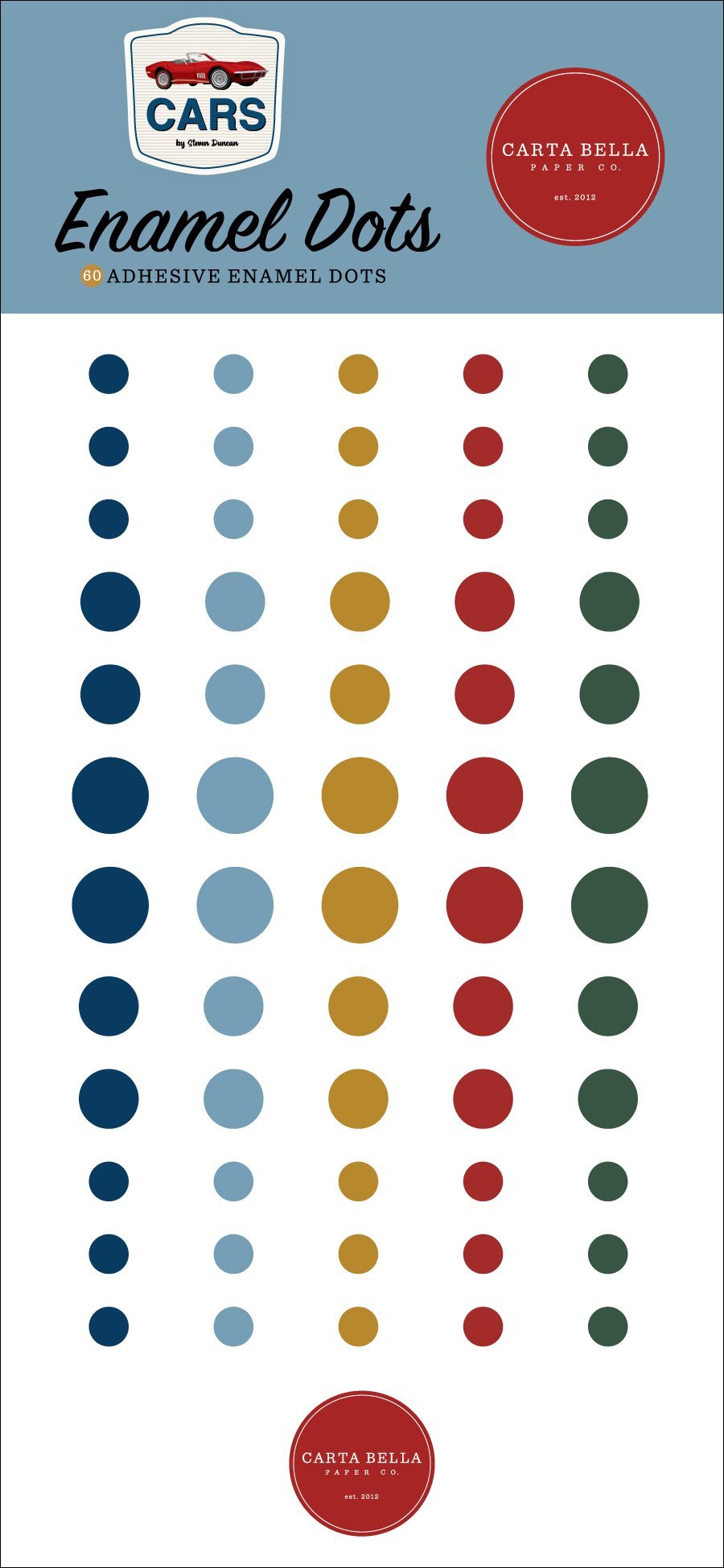 Cars Enamel Dots